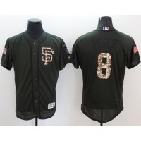 San Francisco Giants #8 Hunter Pence Green Flexbase Authentic Collection Salute to Service Stitched MLB Jersey