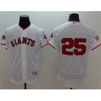 San Francisco Giants #25 Barry Bonds White Fashion Stars & Stripes Flexbase Authentic Stitched MLB Jersey
