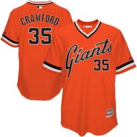 San Francisco Giants #35 Brandon Crawford Orange 1978 Turn Back The Clock Stitched MLB Jersey