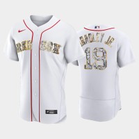 Boston Boston Red Sox #19 Jackie Bradley Jr. Men's Nike Diamond Edition MLB Jersey - White