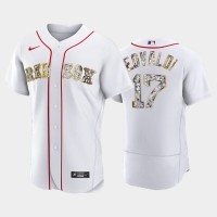 Boston Boston Red Sox #17 Nathan Eovaldi Men's Nike Diamond Edition MLB Jersey - White