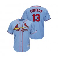 St.Louis Cardinals #13 Matt Carpenter Horizon Blue Alternate 2019 Cool Base Stitched MLB Jersey