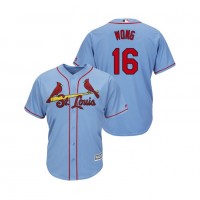 St.Louis Cardinals #16 Kolten Wong Horizon Blue Alternate 2019 Cool Base Stitched MLB Jersey