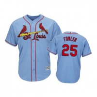 St.Louis Cardinals #25 Dexter Fowler Horizon Blue Alternate 2019 Cool Base Stitched MLB Jersey