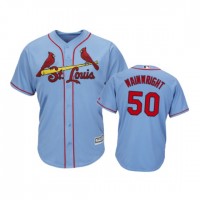 St.Louis Cardinals #50 Adam Wainwright Horizon Blue Alternate 2019 Cool Base Stitched MLB Jersey