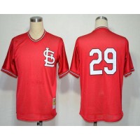 Mitchell And Ness St.Louis Cardinals #29 Vince Coleman Red Throwback Stitched MLB Jersey