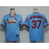 St.Louis Cardinals #37 Keith Hernandez Blue Cooperstown Throwback Stitched MLB Jersey