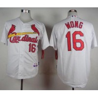 St.Louis Cardinals #16 Kolten Wong White Cool Base Stitched MLB Jersey