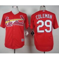 St.Louis Cardinals #29 Vince Coleman Red Cool Base Stitched MLB Jersey
