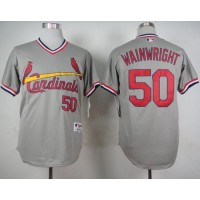St.Louis Cardinals #50 Adam Wainwright Grey 1978 Turn Back The Clock Stitched MLB Jersey