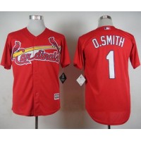 St.Louis Cardinals #1 Ozzie Smith Red Cool Base Stitched MLB Jersey