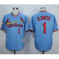 St.Louis Cardinals #1 Ozzie Smith Blue 1982 Turn Back The Clock Stitched MLB Jersey