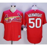 St.Louis Cardinals #50 Adam Wainwright New Red Cool Base Stitched MLB Jersey