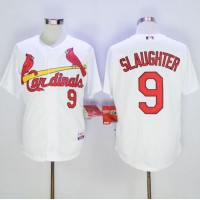 St.Louis Cardinals #9 Enos Slaughter White Cool Base Stitched MLB Jersey