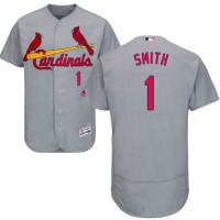 St.Louis Cardinals #1 Ozzie Smith Grey Flexbase Authentic Collection Stitched MLB Jersey