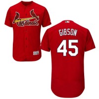 St.Louis Cardinals #45 Bob Gibson Red Flexbase Authentic Collection Stitched MLB Jersey