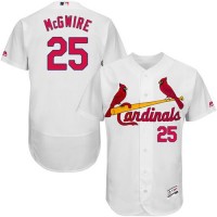 St.Louis Cardinals #25 Mark McGwire White Flexbase Authentic Collection Stitched MLB Jersey