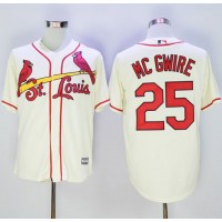 St.Louis Cardinals #25 Mark McGwire Cream New Cool Base Stitched MLB Jersey