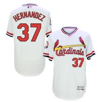 St.Louis Cardinals #37 Keith Hernandez White Flexbase Authentic Collection Cooperstown Stitched MLB Jersey