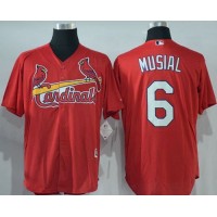 St.Louis Cardinals #6 Stan Musial Red New Cool Base Stitched MLB Jersey