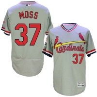 St.Louis Cardinals #37 Brandon Moss Grey Flexbase Authentic Collection Cooperstown Stitched MLB Jersey