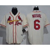 St.Louis Cardinals #6 Stan Musial Cream New Cool Base Stitched MLB Jersey