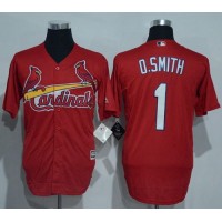 St.Louis Cardinals #1 Ozzie Smith Red New Cool Base Stitched MLB Jersey