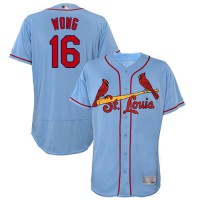 St.Louis Cardinals #16 Kolten Wong Light Blue Flexbase Authentic Collection Stitched MLB Jersey