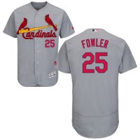 St.Louis Cardinals #25 Dexter Fowler Grey Flexbase Authentic Collection Stitched MLB Jersey