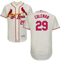 St.Louis Cardinals #29 Vince Coleman Cream Flexbase Authentic Collection Stitched MLB Jersey