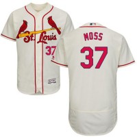 St.Louis Cardinals #37 Brandon Moss Cream Flexbase Authentic Collection Stitched MLB Jersey