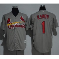 St.Louis Cardinals #1 Ozzie Smith Grey New Cool Base Stitched MLB Jersey
