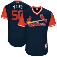 St.Louis Cardinals #50 Adam Wainwright Navy 