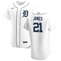 Detroit Detroit Tigers #21 JaCoby Jones Men's Nike White Home 2020 Authentic Player MLB Jersey
