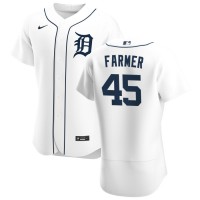 Detroit Detroit Tigers #45 Buck Farmer Men's Nike White Home 2020 Authentic Player MLB Jersey