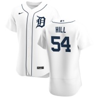 Detroit Detroit Tigers #54 Derek Hill Men's Nike White Home 2020 Authentic Player MLB Jersey