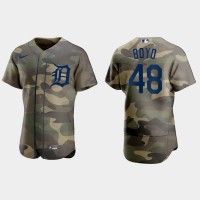 Detroit Detroit Tigers #48 Matthew Boyd Men's Nike 2021 Armed Forces Day Authentic MLB Jersey -Camo