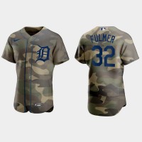 Detroit Detroit Tigers #32 Michael Fulmer Men's Nike 2021 Armed Forces Day Authentic MLB Jersey -Camo