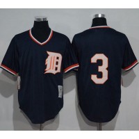 Mitchell and Ness 1984 Detroit Tigers #3 Alan Trammell Blue Throwback Stitched MLB Jersey