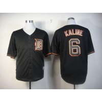 Detroit Tigers #6 Al Kaline Black Fashion Stitched MLB Jersey
