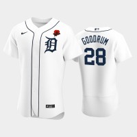 Detroit Detroit Tigers #28 Niko Goodrum Men's Nike Authentic 2021 Memorial Day MLB Jersey - White