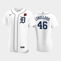 Detroit Detroit Tigers #46 Jeimer Candelario Men's Nike Authentic 2021 Memorial Day MLB Jersey - White