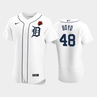 Detroit Detroit Tigers #48 Matthew Boyd Men's Nike Authentic 2021 Memorial Day MLB Jersey - White