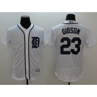 Detroit Tigers #23 Kirk Gibson White Flexbase Authentic Collection Stitched MLB Jersey