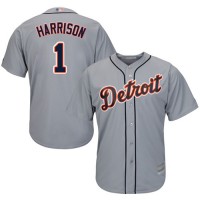 Detroit Tigers #1 Josh Harrison Grey New Cool Base Stitched MLB Jersey