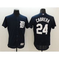 Detroit Tigers #24 Miguel Cabrera Navy Blue Flexbase Authentic Collection Stitched MLB Jersey