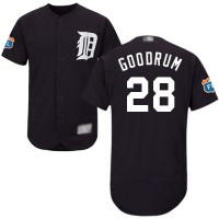 Detroit Tigers #28 Niko Goodrum Navy Blue Flexbase Authentic Collection Stitched MLB Jersey