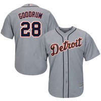 Detroit Tigers #28 Niko Goodrum Grey New Cool Base Stitched MLB Jersey