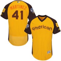Detroit Tigers #41 Victor Martinez Gold Flexbase Authentic Collection 2016 All-Star American League Stitched MLB Jersey