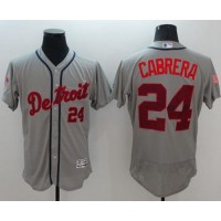 Detroit Tigers #24 Miguel Cabrera Grey Fashion Stars & Stripes Flexbase Authentic Stitched MLB Jersey